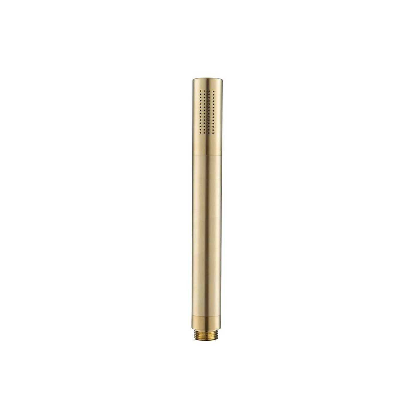 Flusso Faucets Universal Fixtures Single Function Hand Held Shower Head in Satin Brass (HS1004HSB)