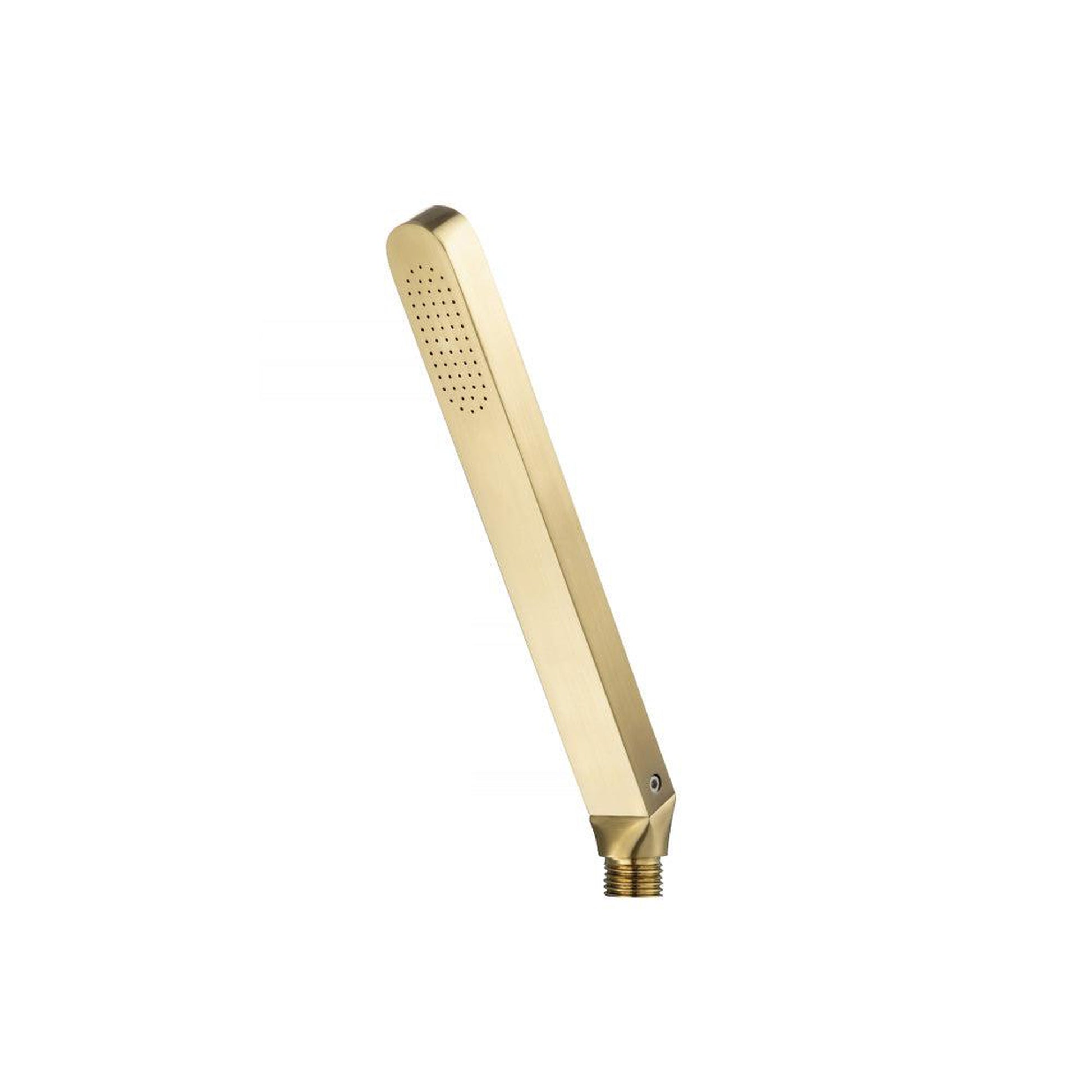 Flusso Faucets Universal Fixtures Single Function Hand Held Shower Head in Satin Brass (HS1008HSB)