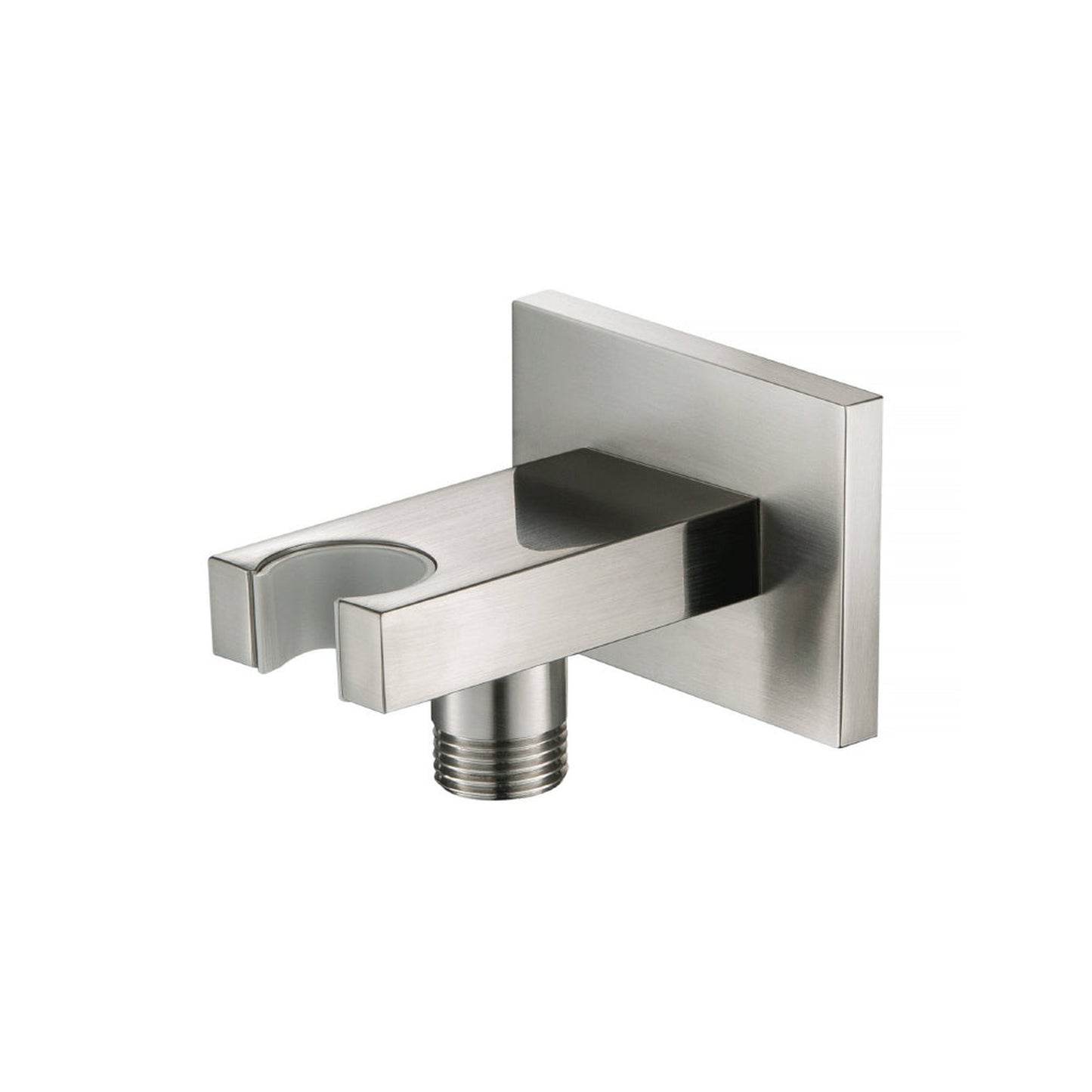 Flusso Faucets Universal Fixtures Wall Elbow With Combo Holder in Brushed Nickel (HS8006BN)