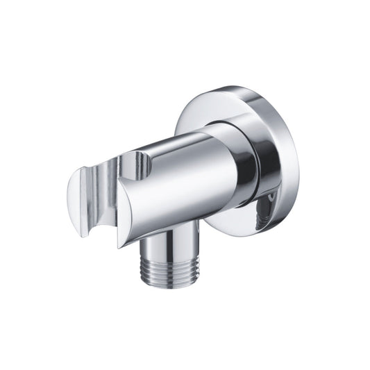 Flusso Faucets Universal Fixtures Wall Elbow With Holder in Chrome