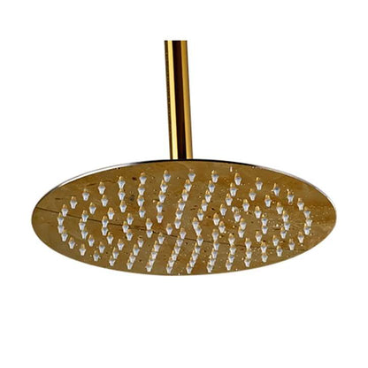 Fontana 10" Round Ceiling Mounted Polished Gold Rain Shower Head