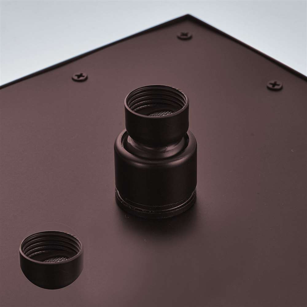 Fontana 12" Square Color Changing LED Oil Rubbed Bronze Rain Shower Head