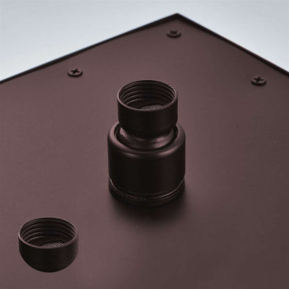 Fontana 12" Square Color Changing LED Oil Rubbed Bronze Rain Shower Head