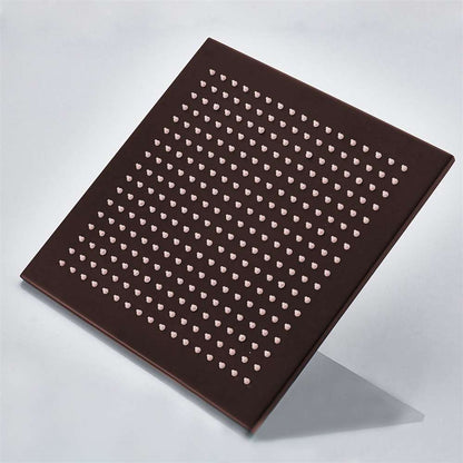 Fontana 12" Square Color Changing LED Oil Rubbed Bronze Rain Shower Head