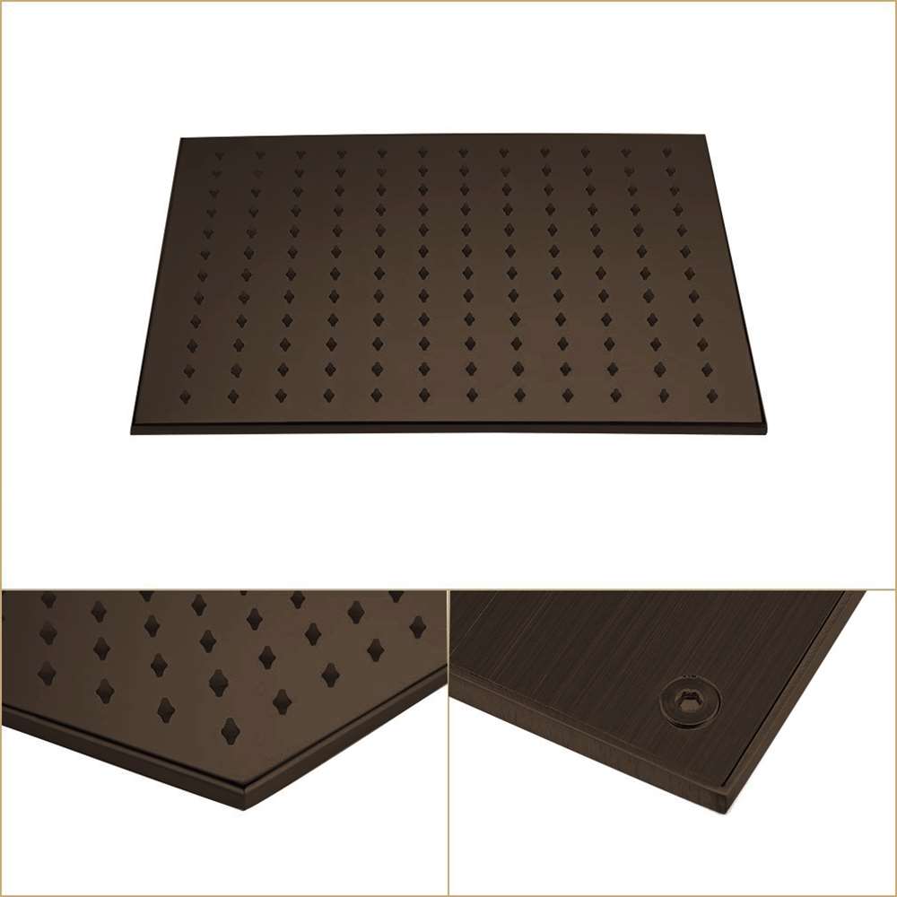 Fontana 16" Color Changing LED Oil Rubbed Bronze Rain Shower Head