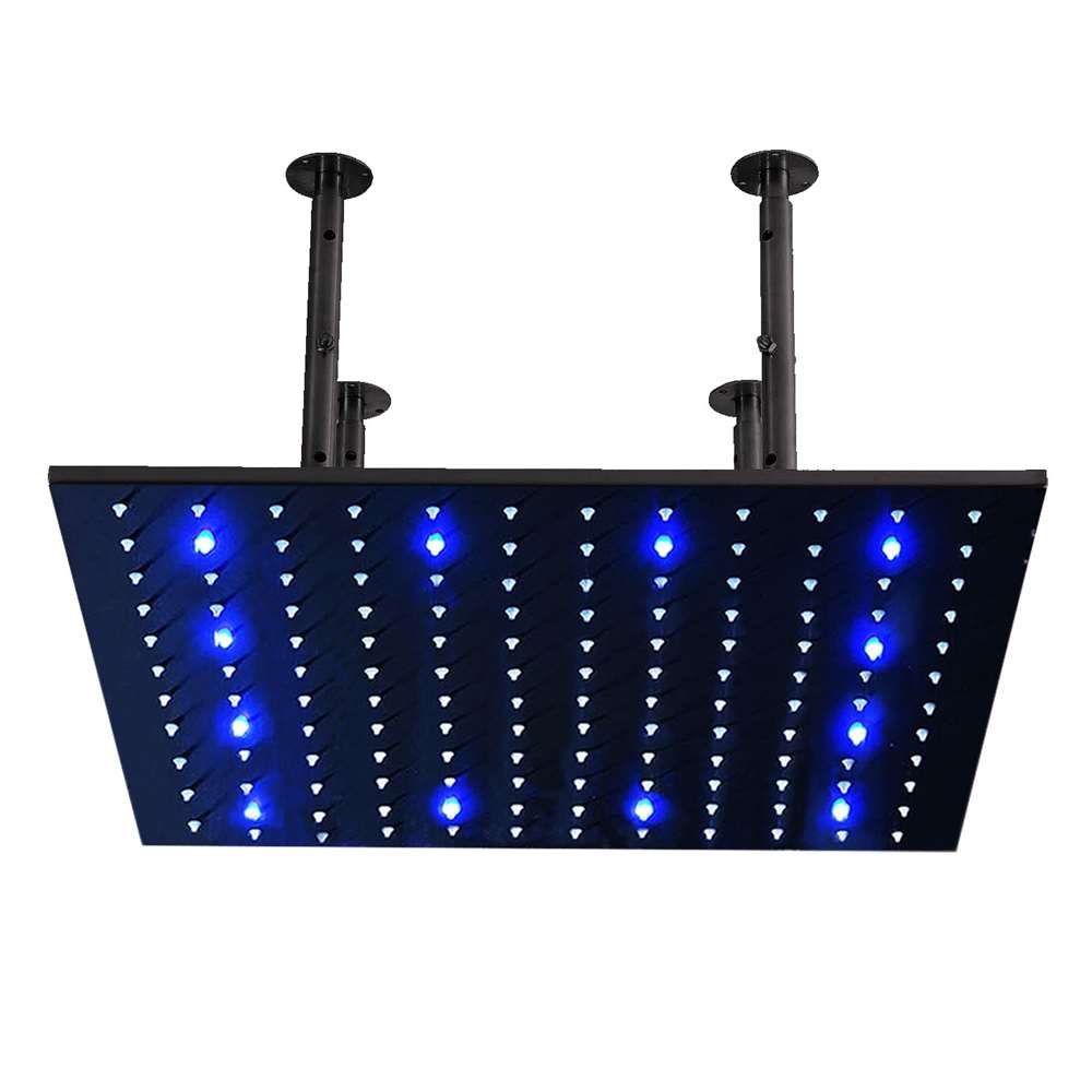 Fontana 40" Square LED Oil Rubbed Bronze Rain Shower Head