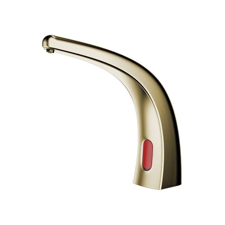 Fontana Agra Motion Sensor Brushed Gold Faucet and Automatic Liquid Soap Dispenser