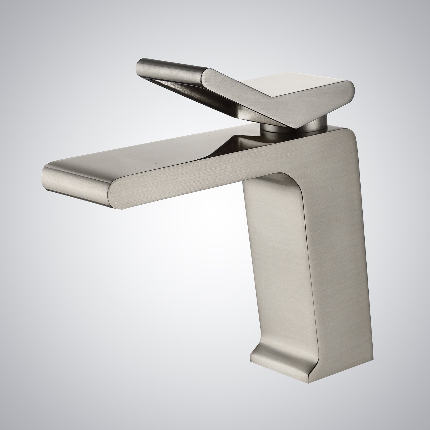 Fontana Andujar 1.2 GPM Single Handle Deck Mounted Waterfall Brushed Nickel Basin Faucet
