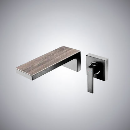 Fontana Aprica 4" Minispread Single Handle Brushed Nickel Wall Mounted Faucet