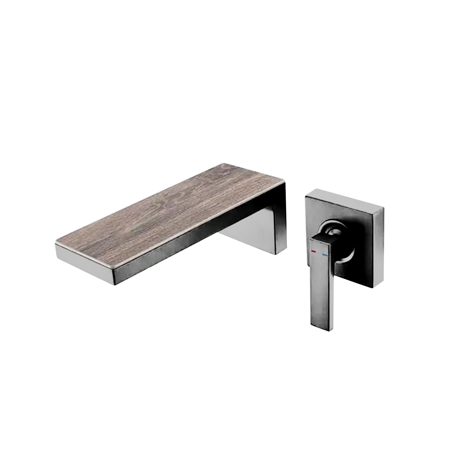 Fontana Aprica 4" Minispread Single Handle Brushed Nickel Wall Mounted Faucet