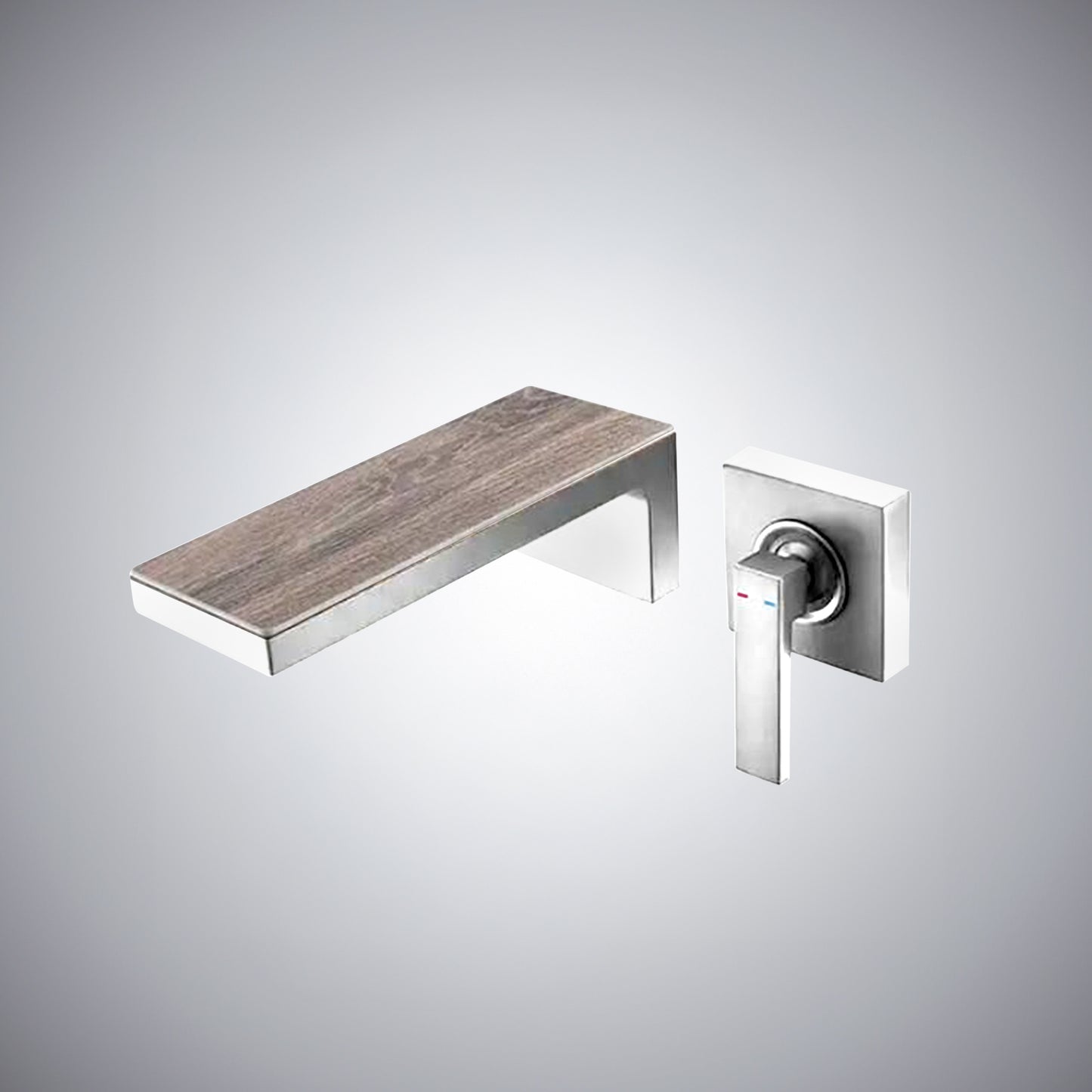 Fontana Aprica 4" Minispread Single Handle Chrome Wall Mounted Faucet