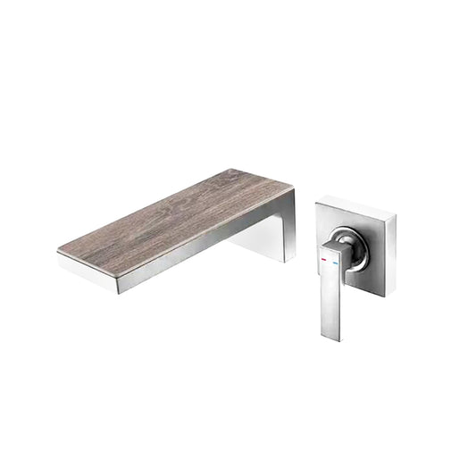 Fontana Aprica 4" Minispread Single Handle Chrome Wall Mounted Faucet