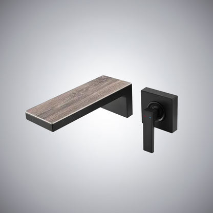 Fontana Aprica 4" Minispread Single Handle Matte Black Wall Mounted Faucet