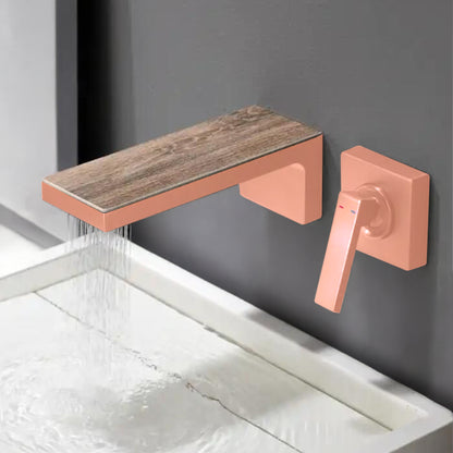 Fontana Aprica 4" Minispread Single Handle Rose Gold Wall Mounted Faucet