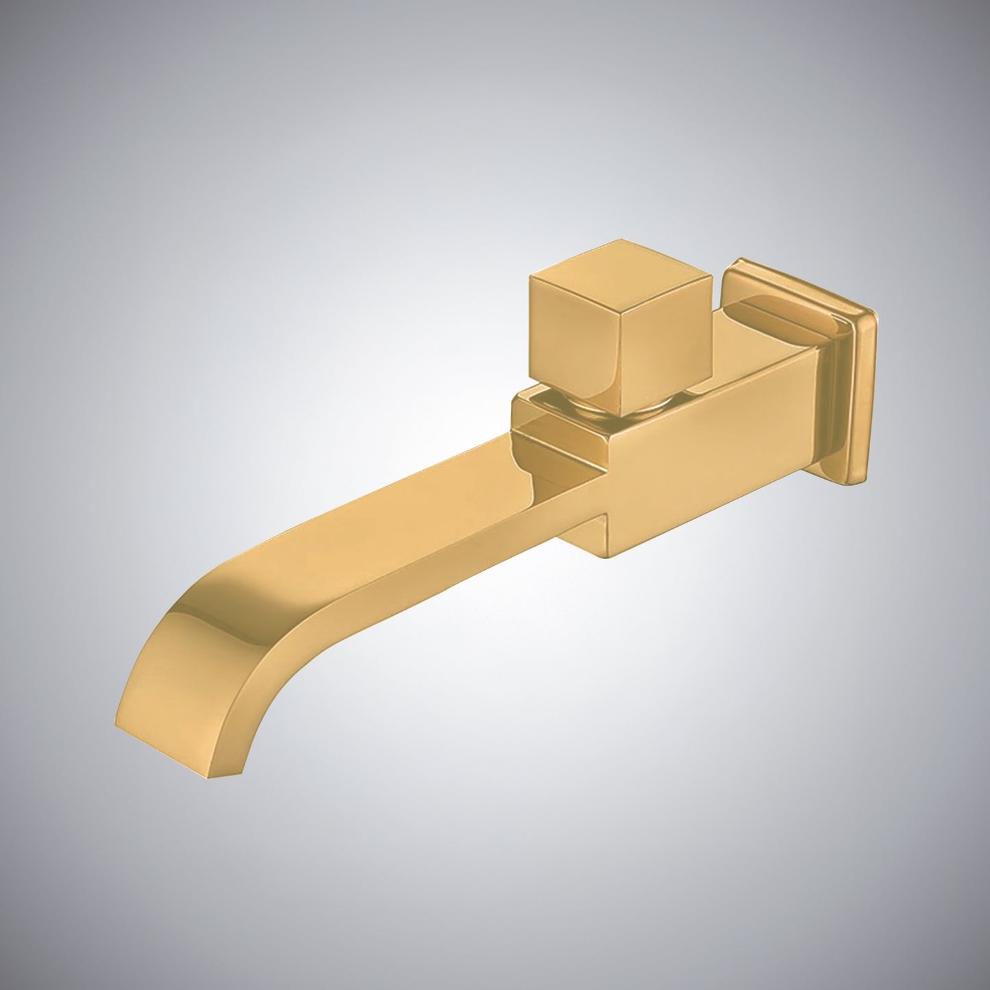 Fontana Aviles Single Handle Wall Mounted Brushed Gold Faucet