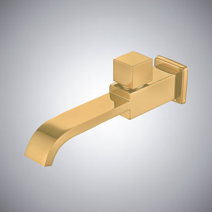 Fontana Aviles Single Handle Wall Mounted Brushed Gold Faucet