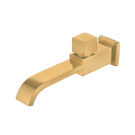 Fontana Aviles Single Handle Wall Mounted Brushed Gold Faucet