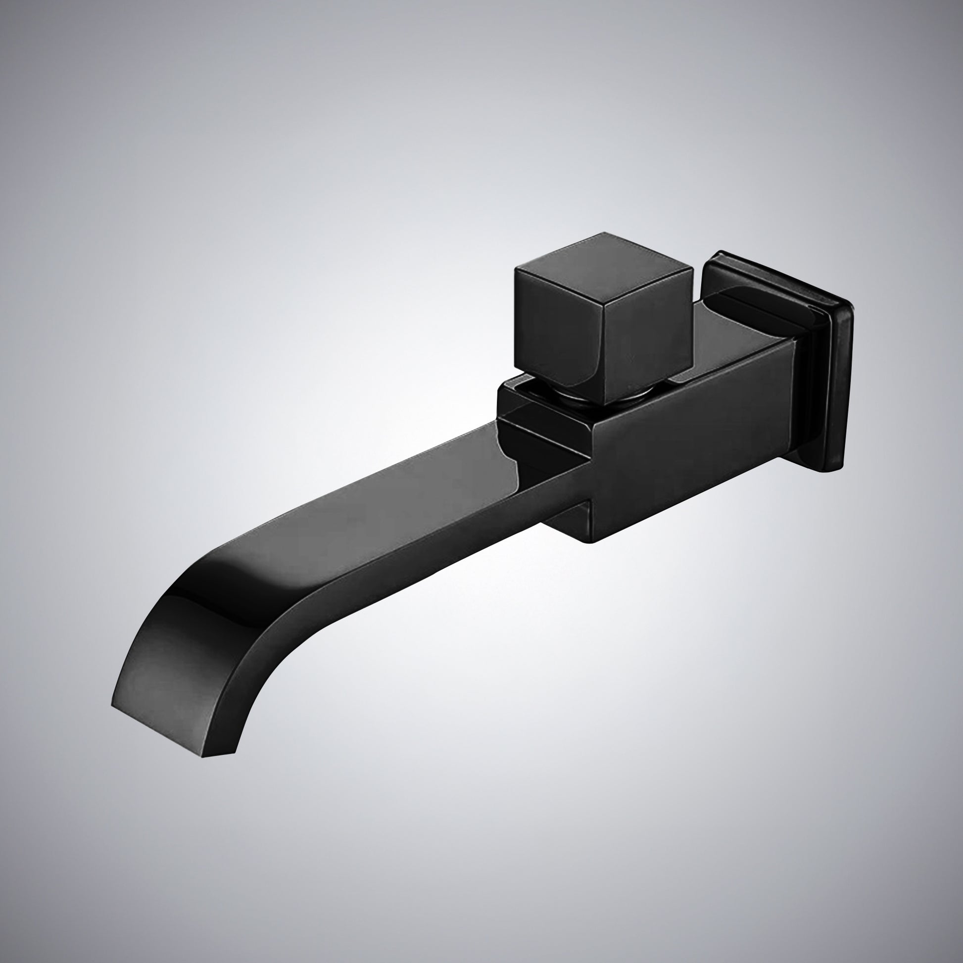 Fontana Aviles Single Handle Wall Mounted Matte Black Faucet