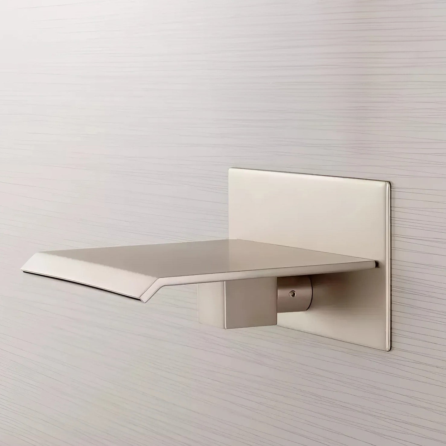 Fontana Avranches 10 GPM Touchless Wall Mounted Waterfall Brushed Nickel Tub Faucet