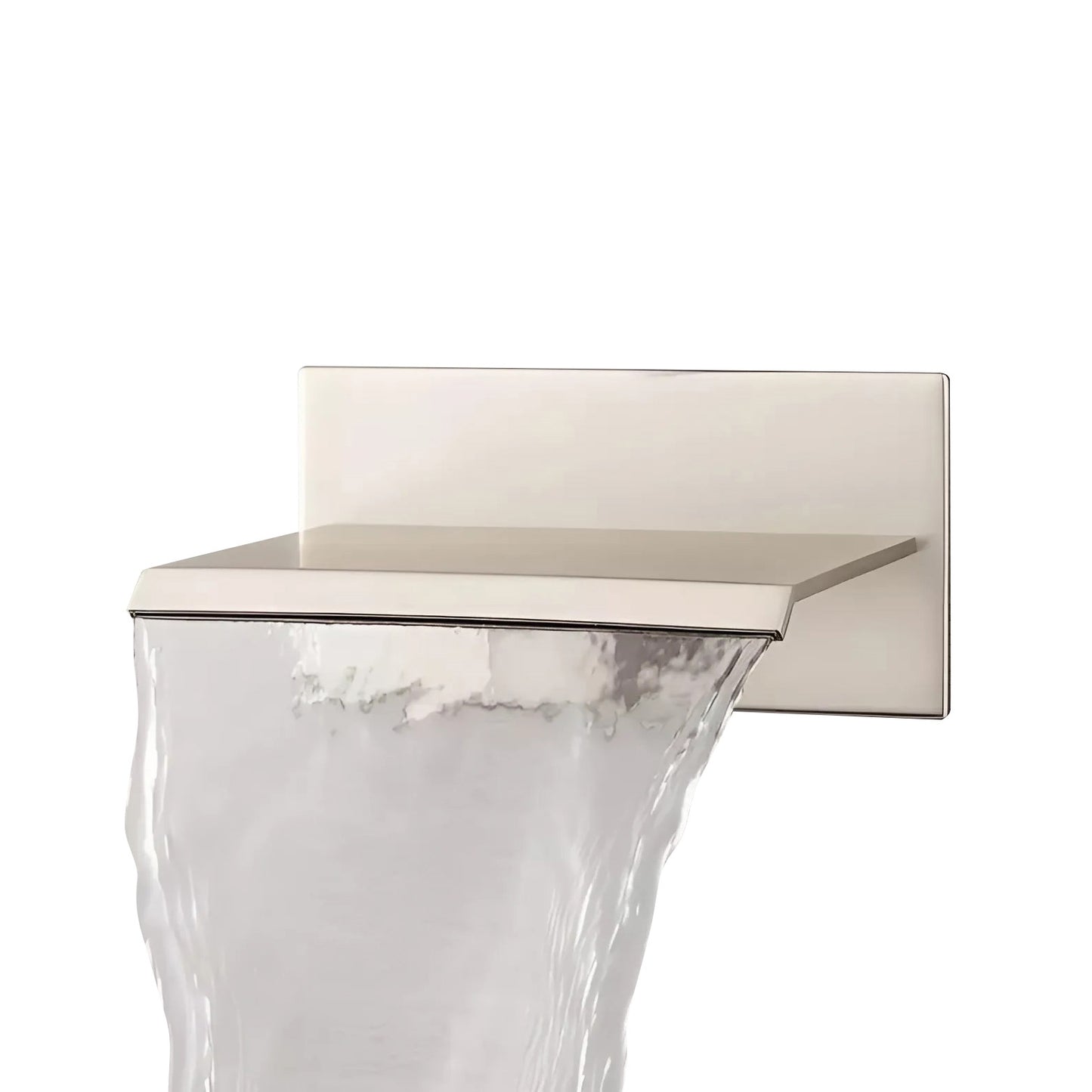 Fontana Avranches 10 GPM Touchless Wall Mounted Waterfall Brushed Nickel Tub Faucet