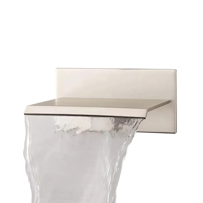 Fontana Avranches 10 GPM Touchless Wall Mounted Waterfall Brushed Nickel Tub Faucet