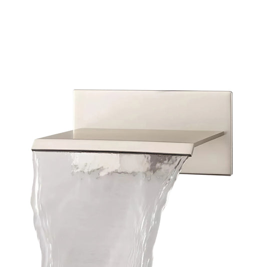 Fontana Avranches 10 GPM Touchless Wall Mounted Waterfall Brushed Nickel Tub Faucet