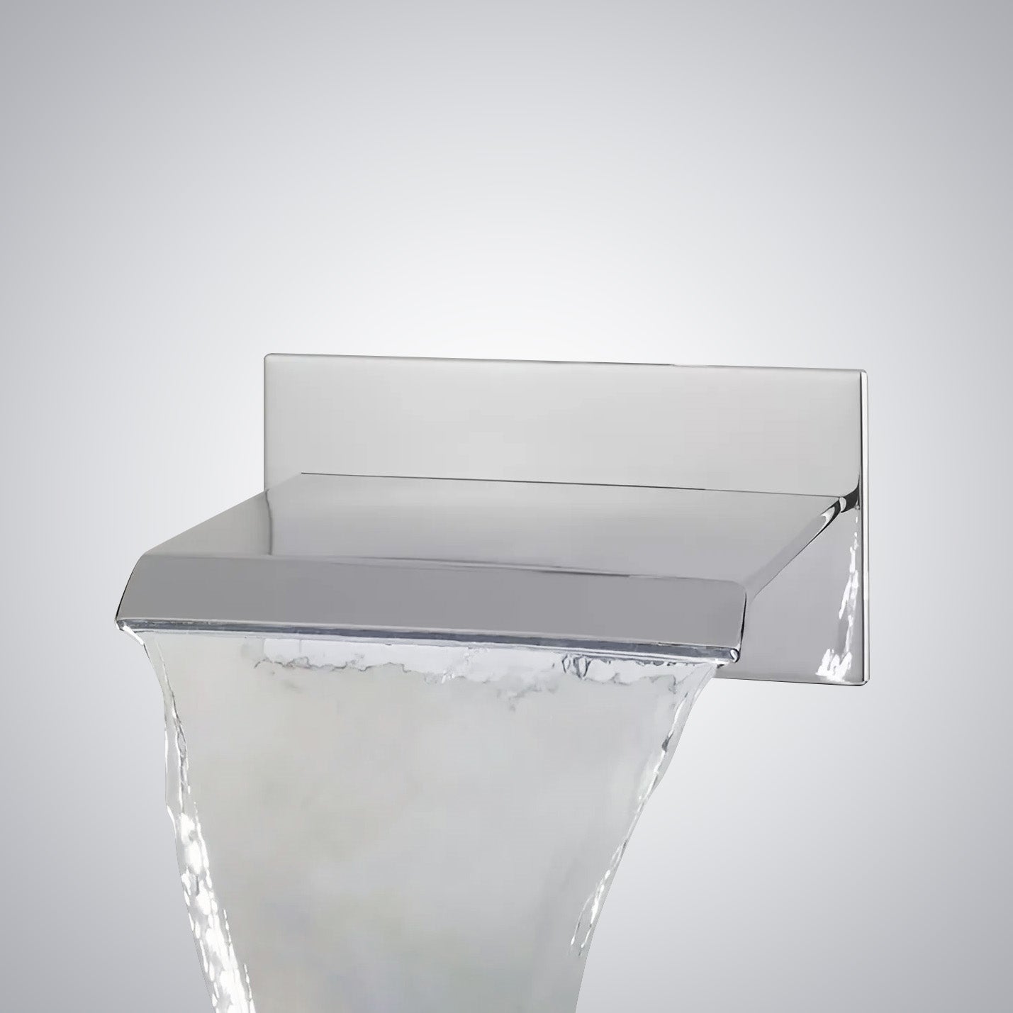 Fontana Avranches 10 GPM Touchless Wall Mounted Waterfall Chrome Tub Faucet