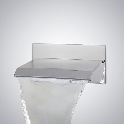 Fontana Avranches 10 GPM Touchless Wall Mounted Waterfall Chrome Tub Faucet