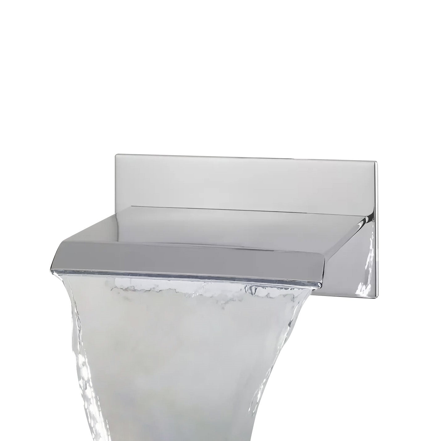 Fontana Avranches 10 GPM Touchless Wall Mounted Waterfall Chrome Tub Faucet