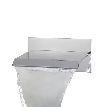 Fontana Avranches 10 GPM Touchless Wall Mounted Waterfall Chrome Tub Faucet
