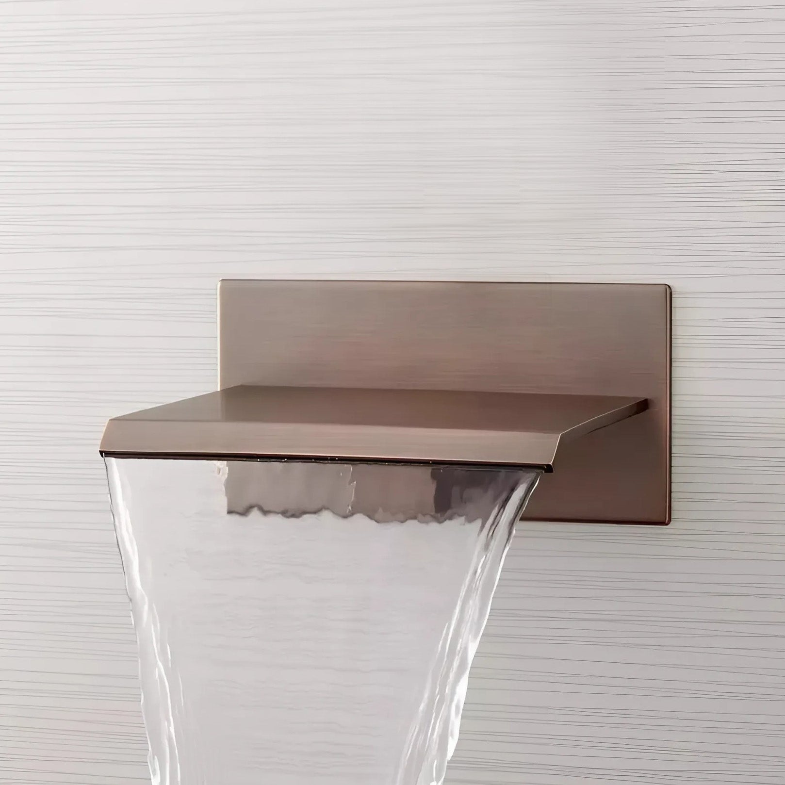 Fontana Avranches 10 GPM Touchless Wall Mounted Waterfall Oil Rubbed Bronze Tub Faucet