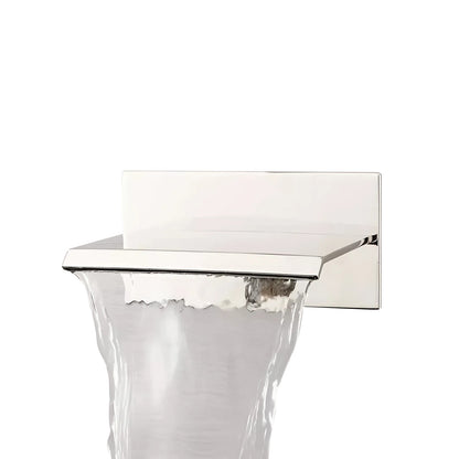 Fontana Avranches 10 GPM Touchless Wall Mounted Waterfall Polished Nickel Tub Faucet