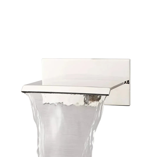 Fontana Avranches 10 GPM Touchless Wall Mounted Waterfall Polished Nickel Tub Faucet