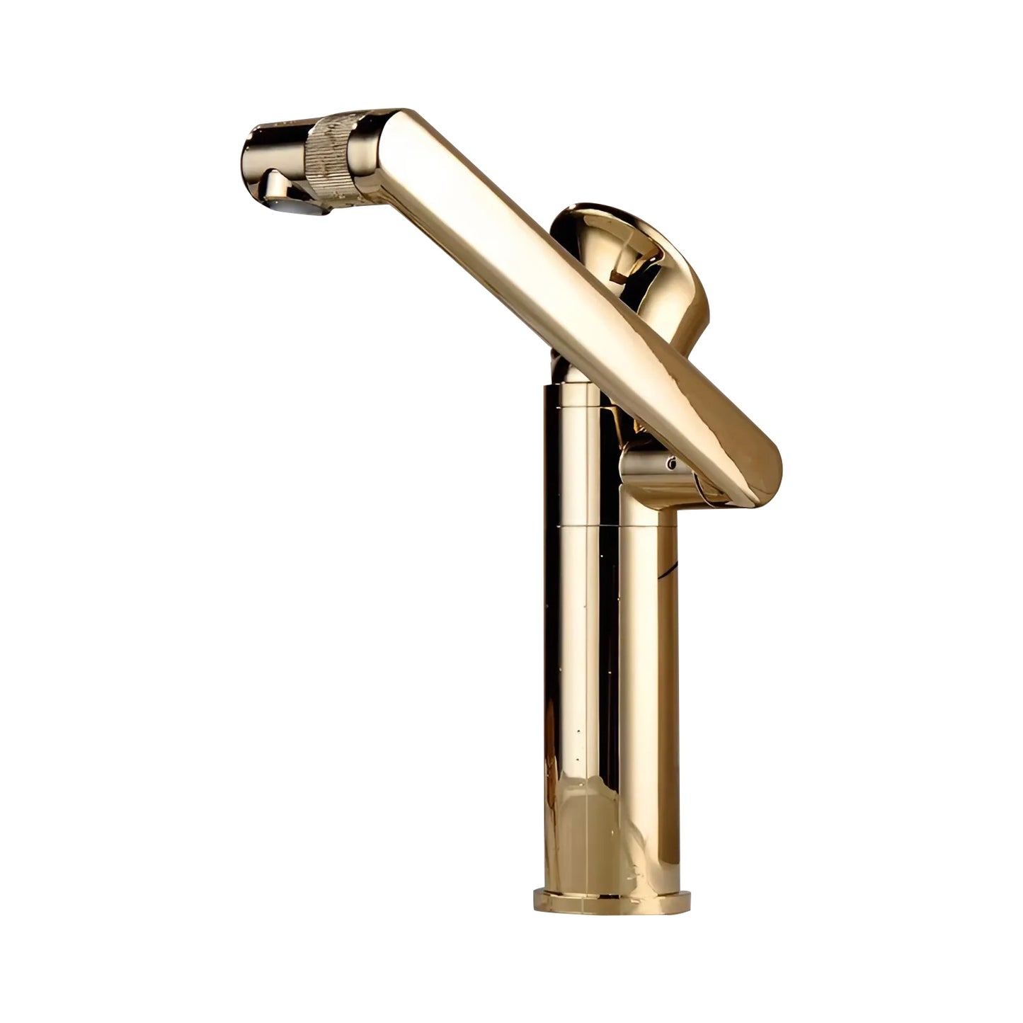Fontana Baiso 360-Degree Rotatable Single Handle Gold Deck Mounted Faucet
