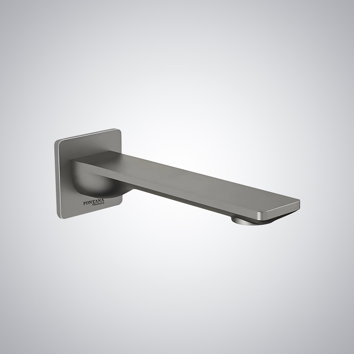 Fontana Bayeux Square Wall Mounted Gray Touchless Faucet