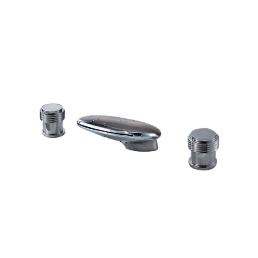 Fontana Billa Cascade Deck Mounted Chrome Bathtub Faucet