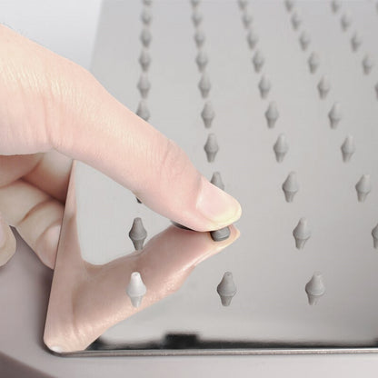 Fontana Borgo 16" Square Wall Mounted Chrome Rainfall Shower Head