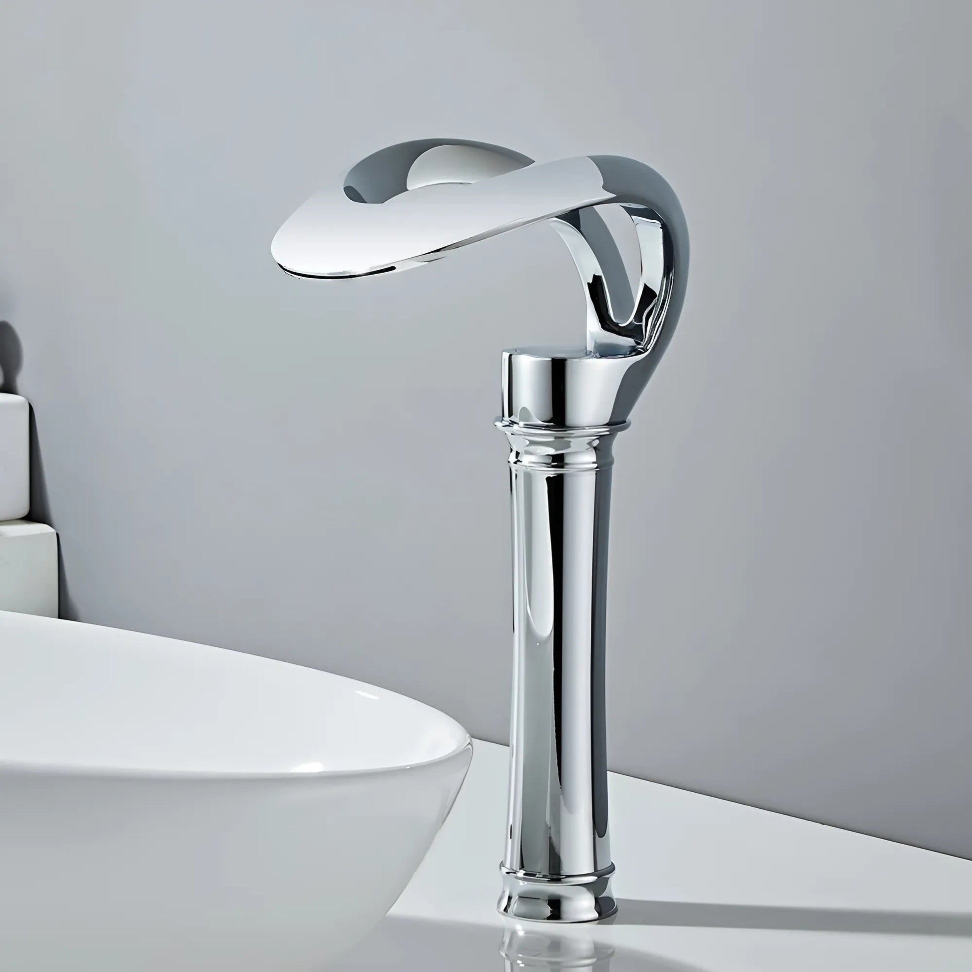 Fontana Castres 1.2 GPM Touchless Waterfall Vessel Chrome Faucet