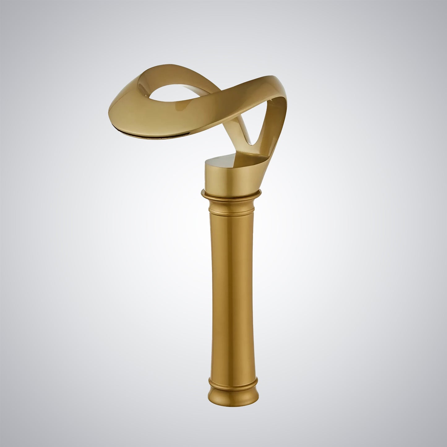 Fontana Castres 1.2 GPM Touchless Waterfall Vessel Gold Faucet
