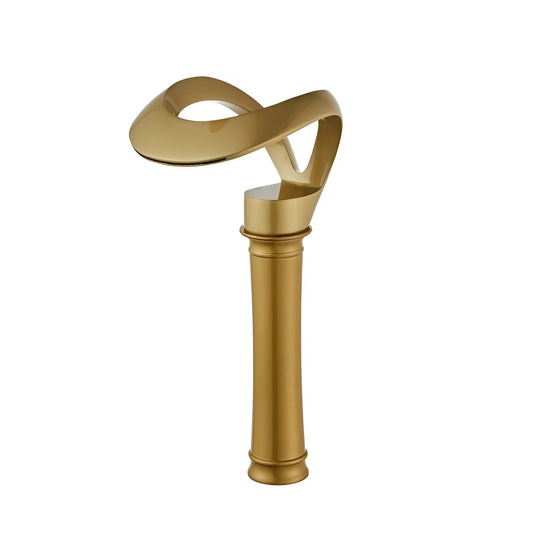 Fontana Castres 1.2 GPM Touchless Waterfall Vessel Gold Faucet