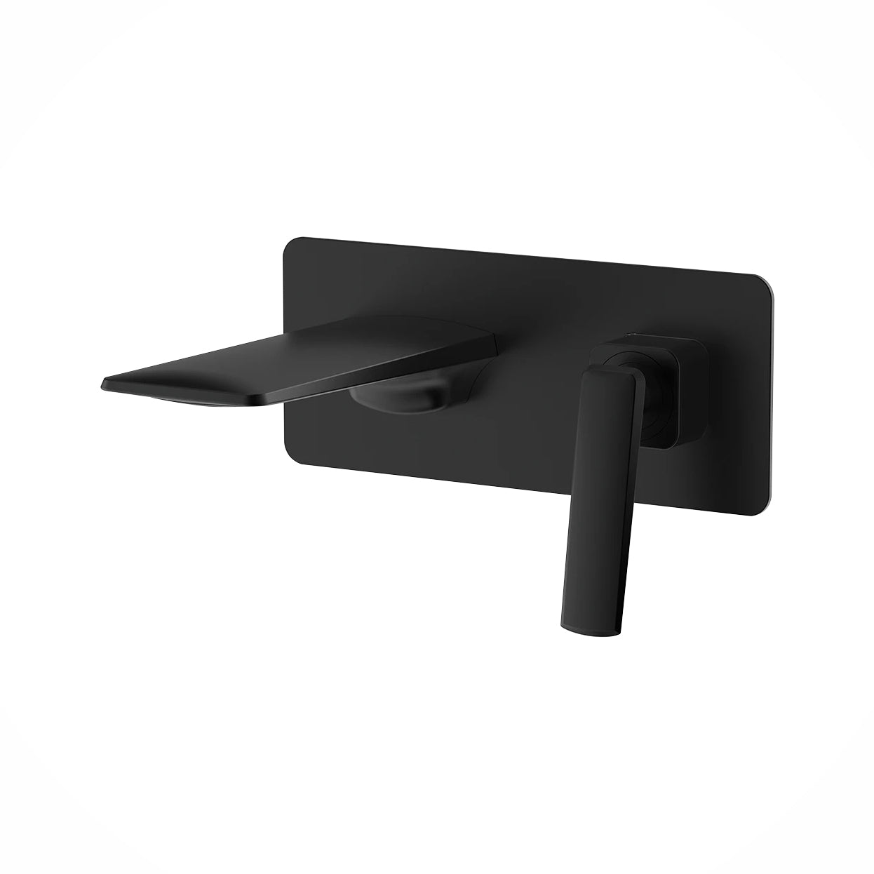 Fontana Cheste Single Handle Wall Mounted Matte Black Faucet
