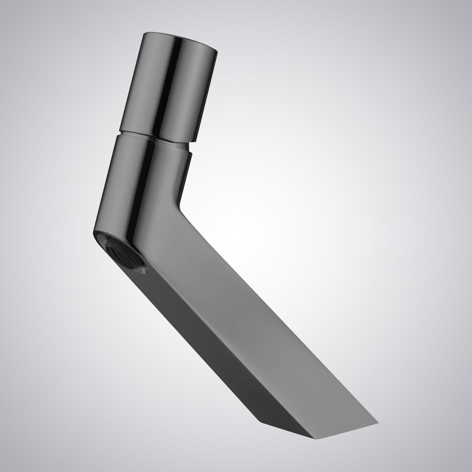 Fontana Chiari Single Handle Deck Mounted Gun Metal Gray Faucet