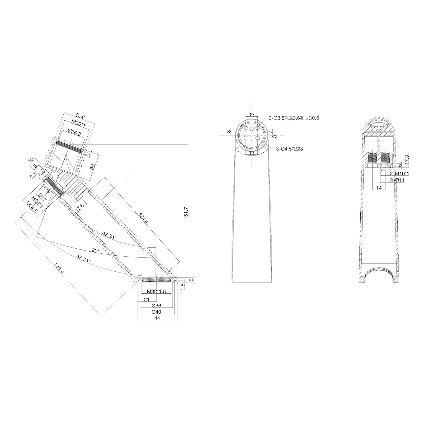 Fontana Chiari Single Handle Deck Mounted Gun Metal Gray Faucet