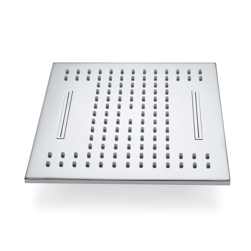 Fontana Cholet 10" Waterfall and Rainfall Function Solid Brass Chrome Shower Head