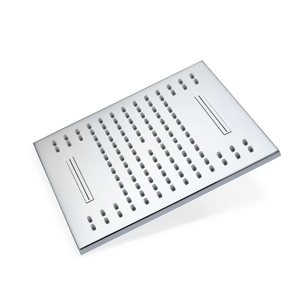 Fontana Cholet 10" Waterfall and Rainfall Function Solid Brass Chrome Shower Head