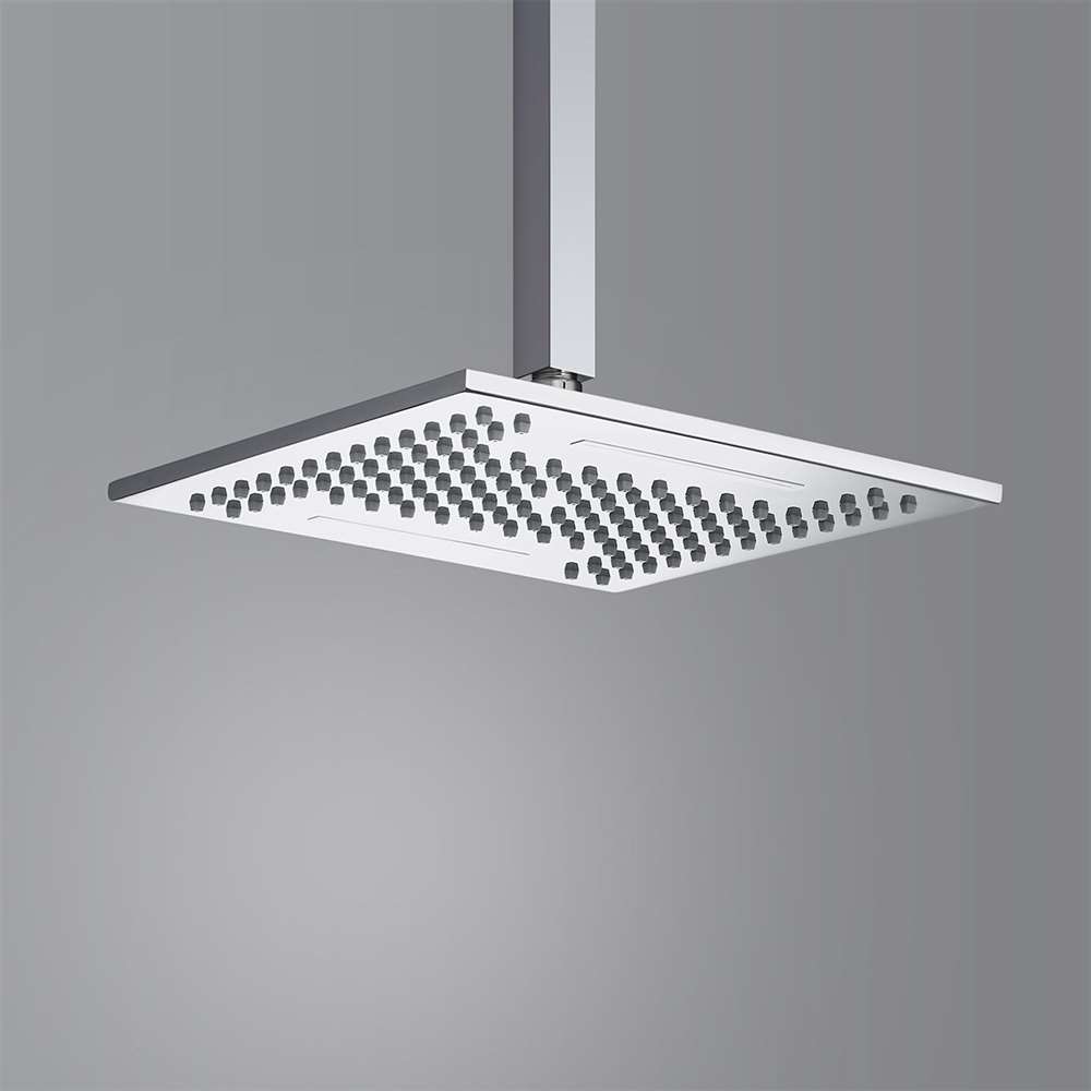 Fontana Cholet 10" Waterfall and Rainfall Function Solid Brass Chrome Shower Head