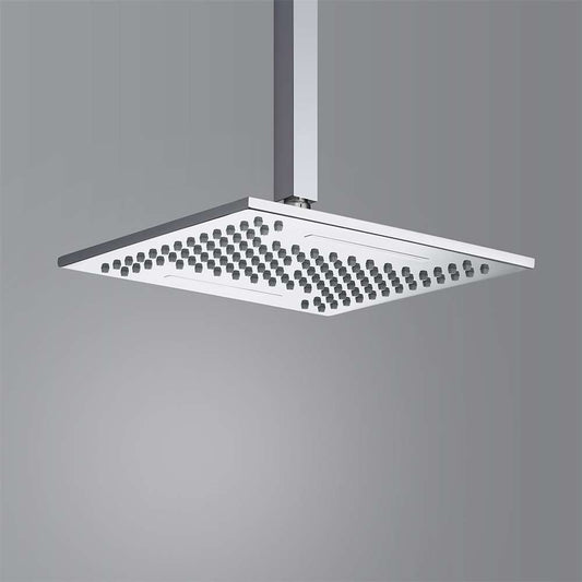 Fontana Cholet 10" Waterfall and Rainfall Function Solid Brass Chrome Shower Head