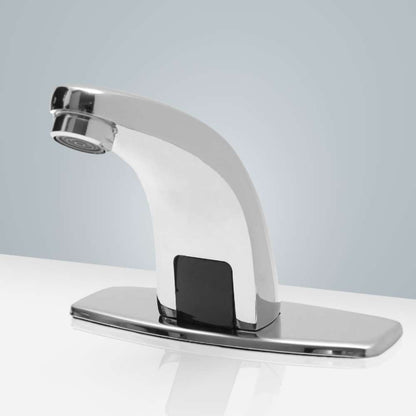 Fontana Cholet High Quality Motion Sensor Chrome Faucet and Automatic Liquid Soap Dispenser