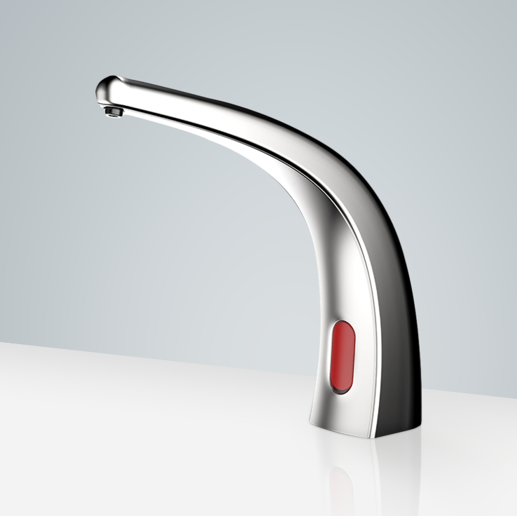 Fontana Cholet High Quality Motion Sensor Chrome Faucet and Automatic Liquid Soap Dispenser