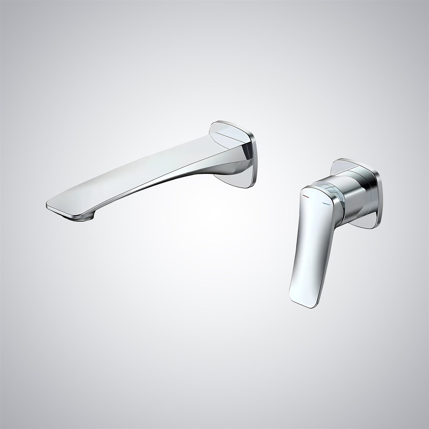 Fontana Cieza Single Handle Wall Mounted Chrome Faucet